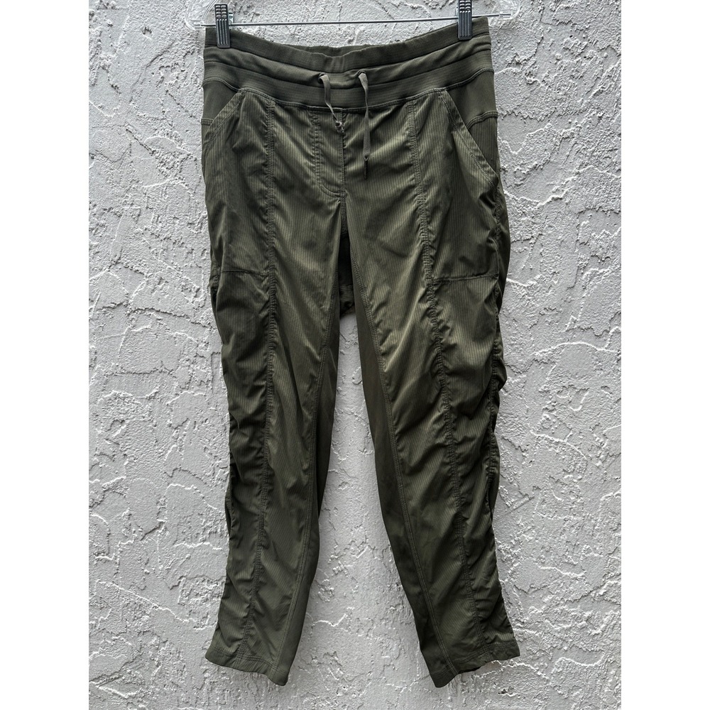 Lululemon Dance Studio Jogger Pant 26" Women 6 Olive Ruche Athletic Walk Run Gym